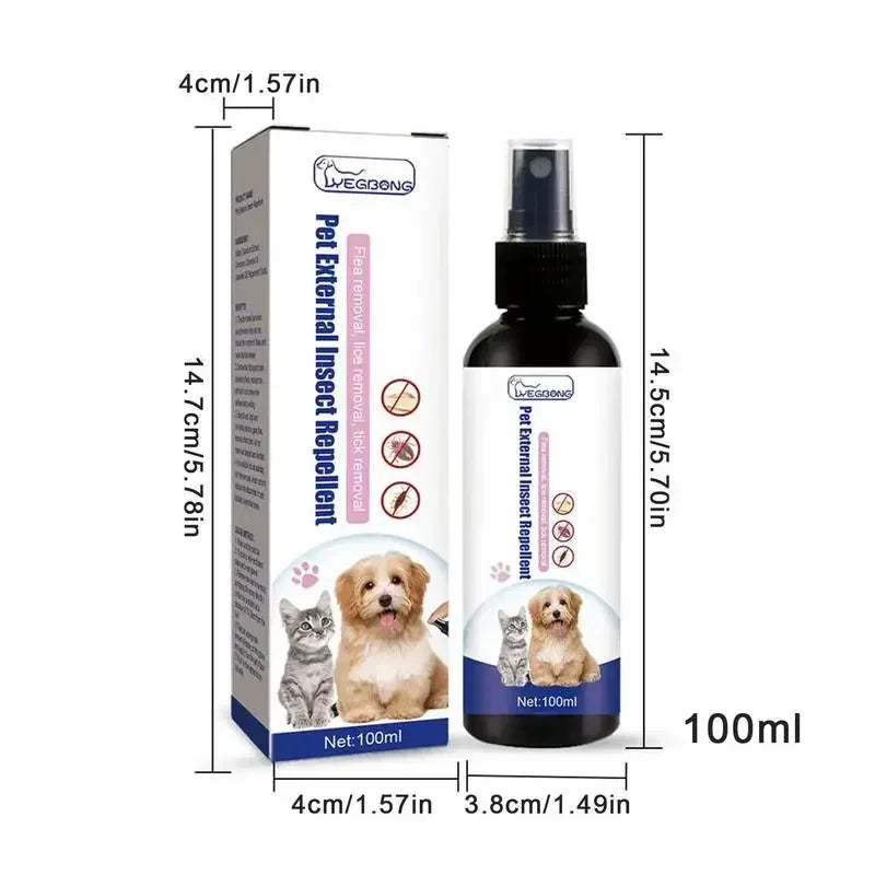 Pet Flea & Tick Spray – Gentle Protection (100 ml)