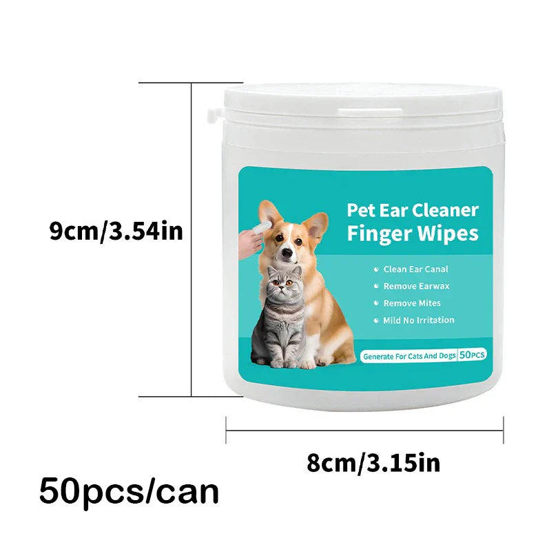 Ear Finger Wipes – Gentle Cleaning & Care (50 pcs)