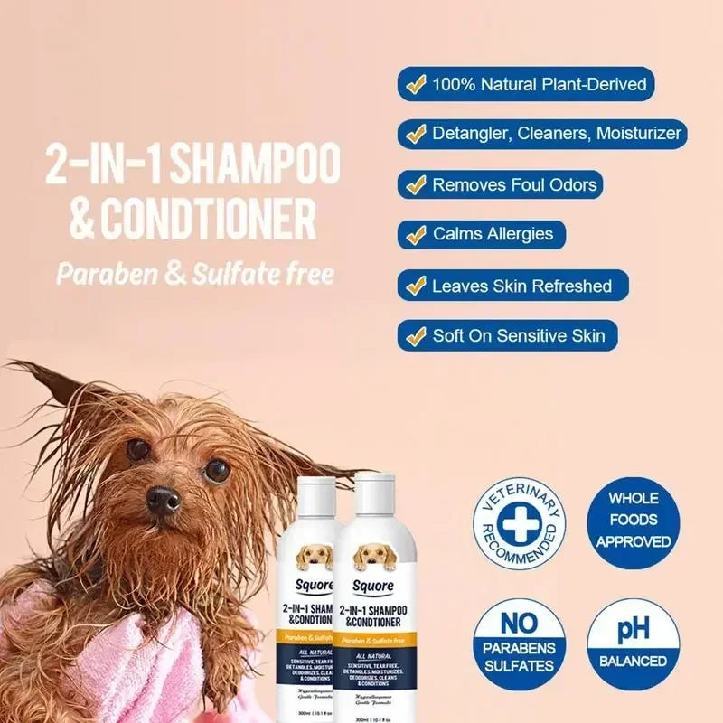 Shampoo & Conditioner 2-in-1 – Gentle Moisture (300 ml)