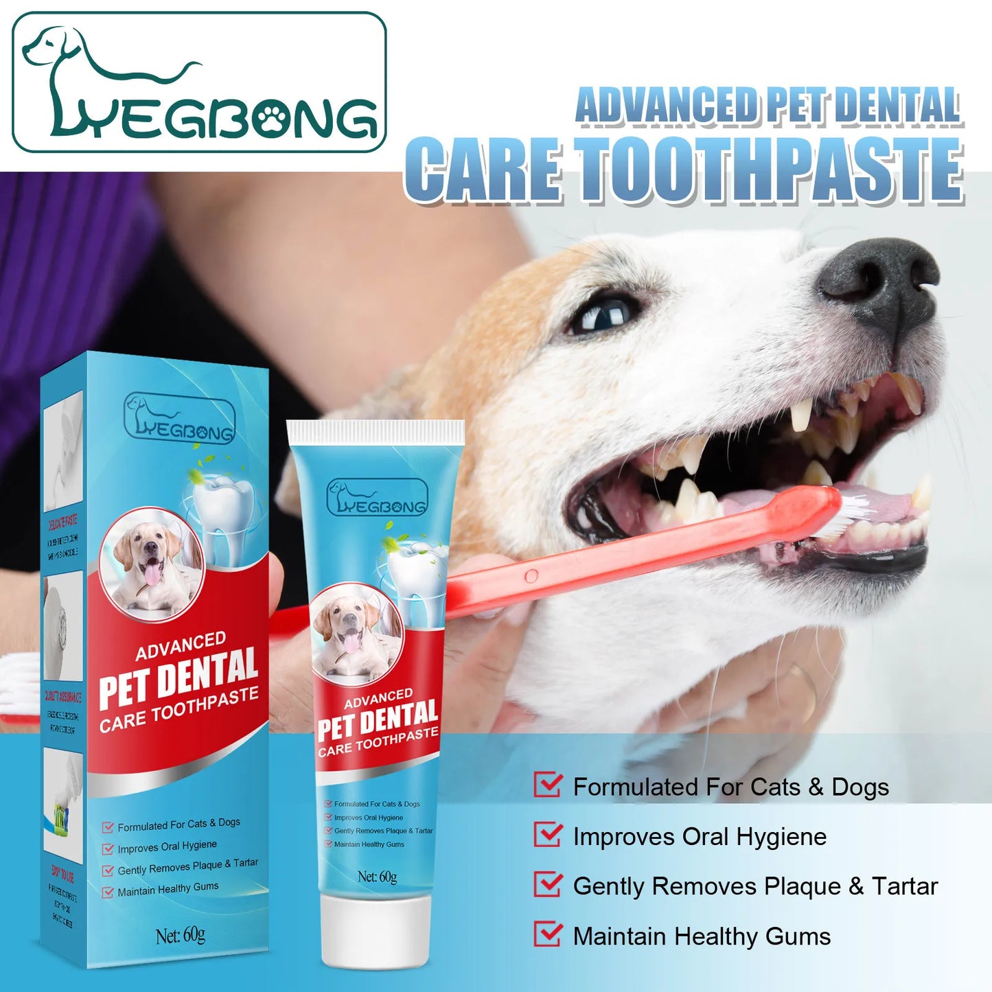Pet Toothpaste – Safe Oral Care for Dogs (60 g)