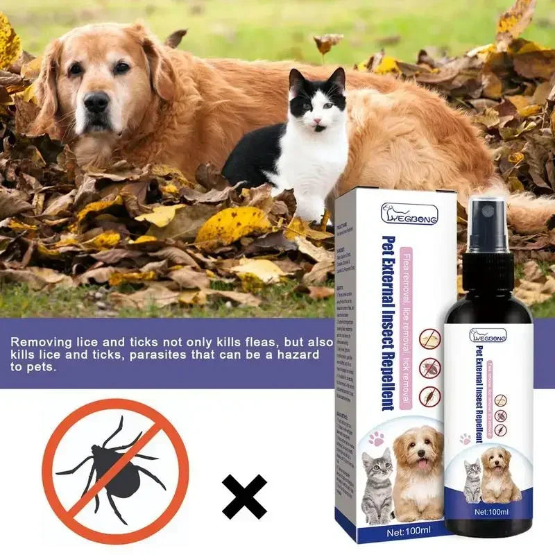 Pet Flea & Tick Spray – Gentle Protection (100 ml)