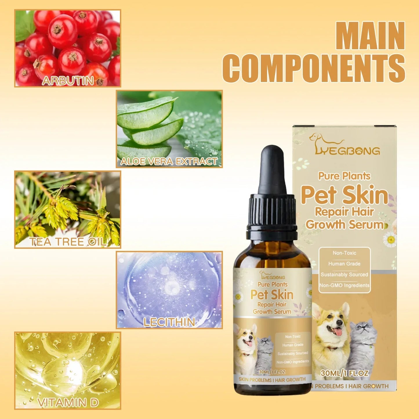 Pet Skin Repair Serum – Healing Formula (30 ml)
